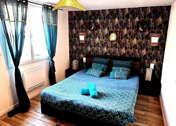 Quarto em Acomodações Particulares Le 421, Jacuzzi Entre Amis,familles